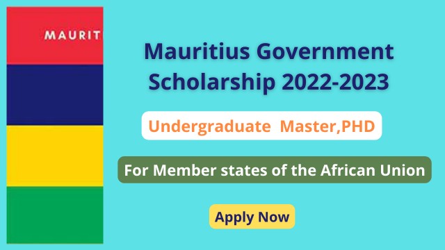 Mauritius Government Scholarship 2022-2023