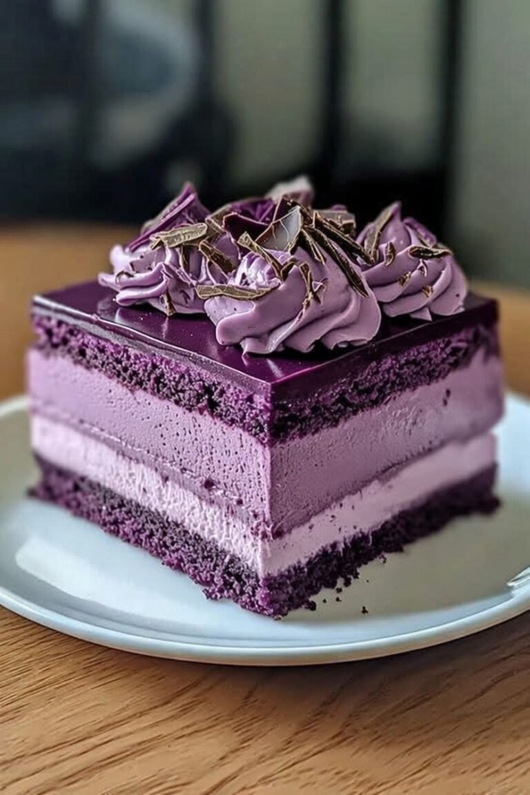 Purple Velvet Mousse Cake – The Ultimate Royal Purple Dessert